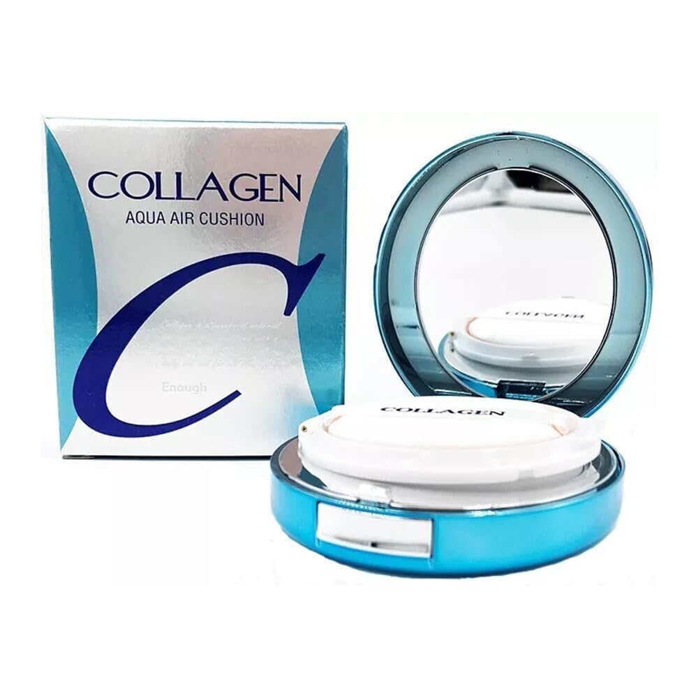 Enough Collagen Aqua Air Cushion long-wear formula stays fresh from morning to night