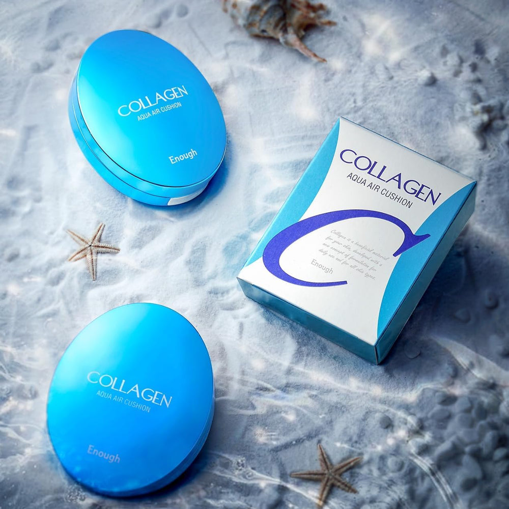 Enough Collagen Aqua Air Cushion refill-set ensures ongoing hydration and coverage convenience