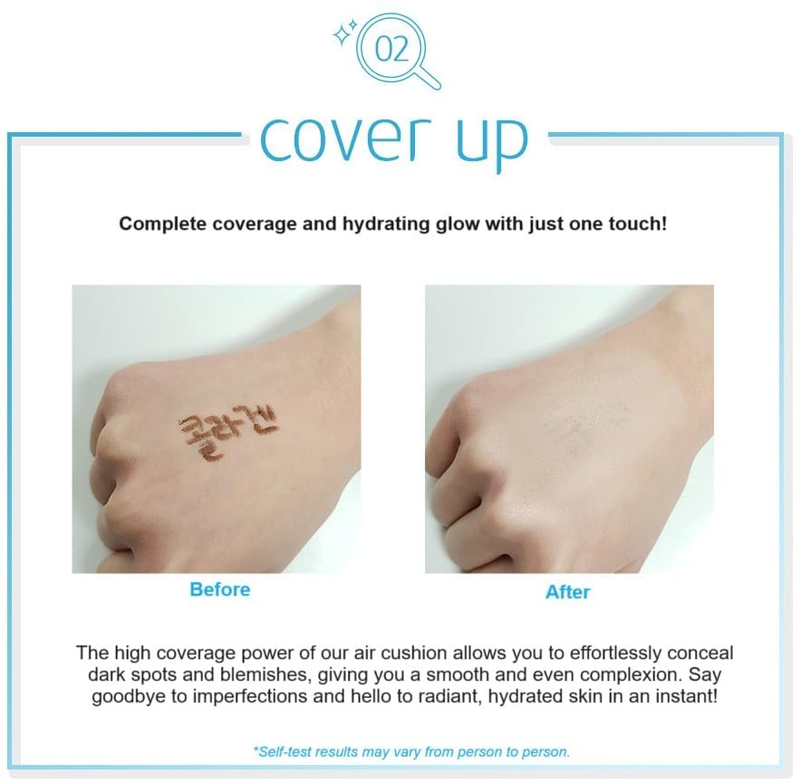 Enough Collagen Aqua Air Cushion travel-compact for convenient touch-ups anywhere