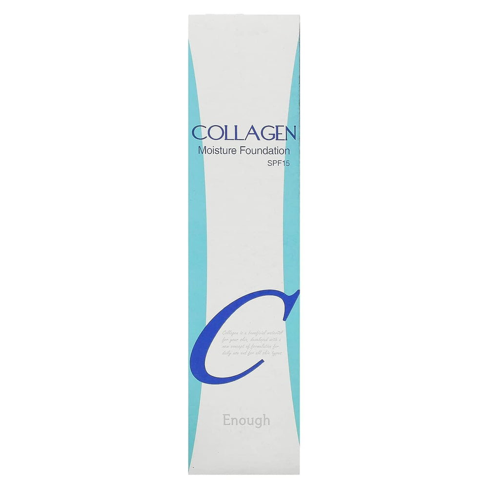 Enough Collagen Moisture Foundation swatch across skin tones demonstrates universal shade matching.