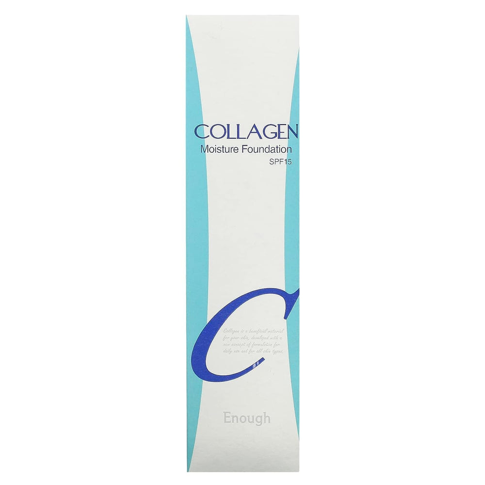 Enough Collagen Moisture Foundation applied on skin for a luminous finish.