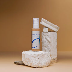 Enough Collagen Moisture Foundation with SPF 15 for daily sun protection.