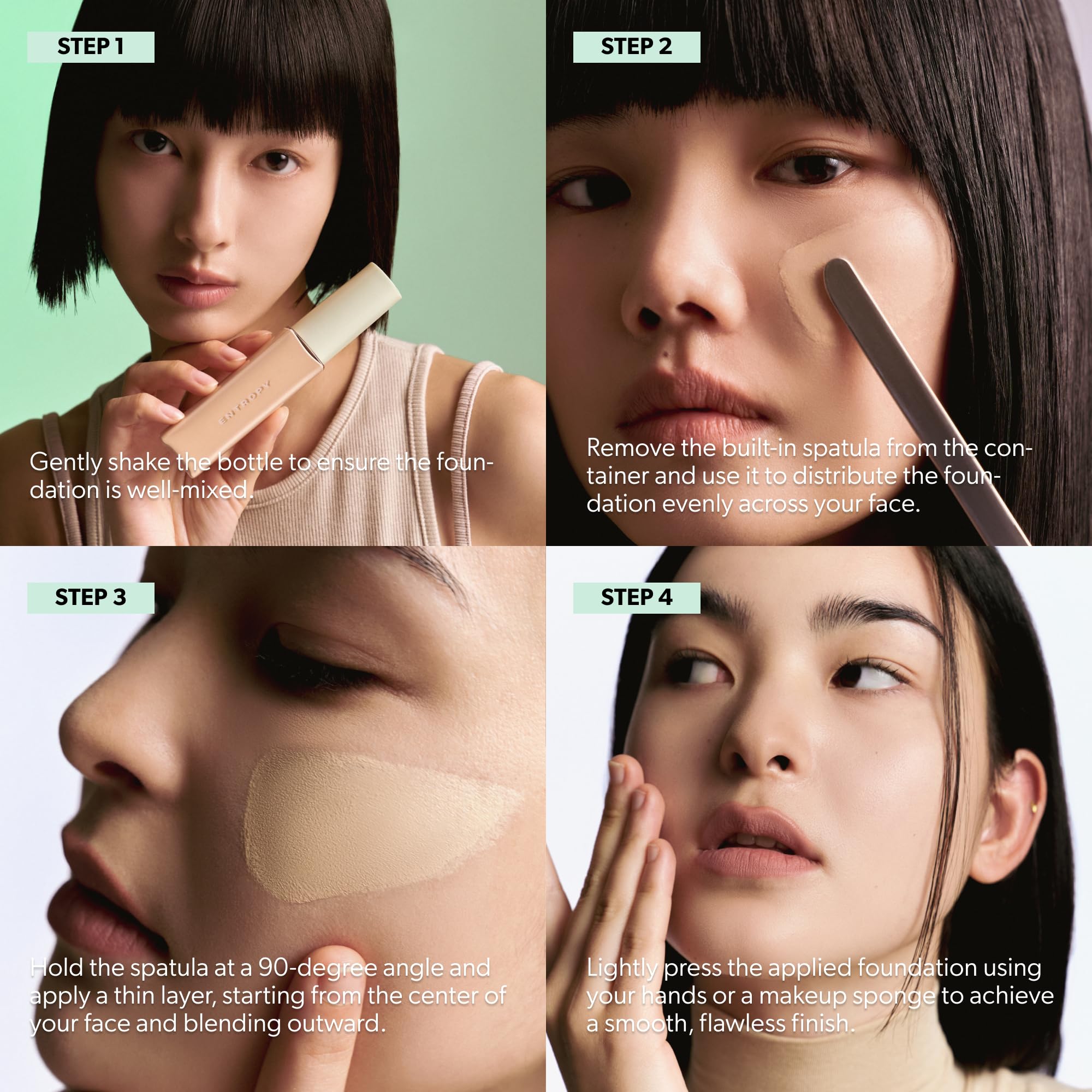 Packaging box for ENTROPY MAKE UP Organza Fit foundation