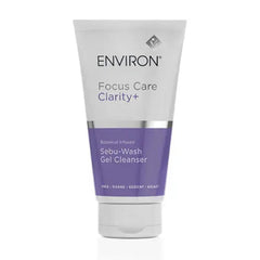 Environ Sebu-Wash Gel Cleanser bottle helps cleanse and balance oily skin during daily routine.