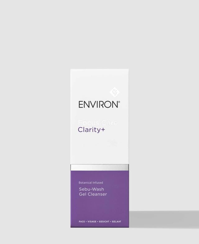 Environ Sebu-Wash Gel Cleanser foam texture image delivers refreshing cleanse without drying skin.