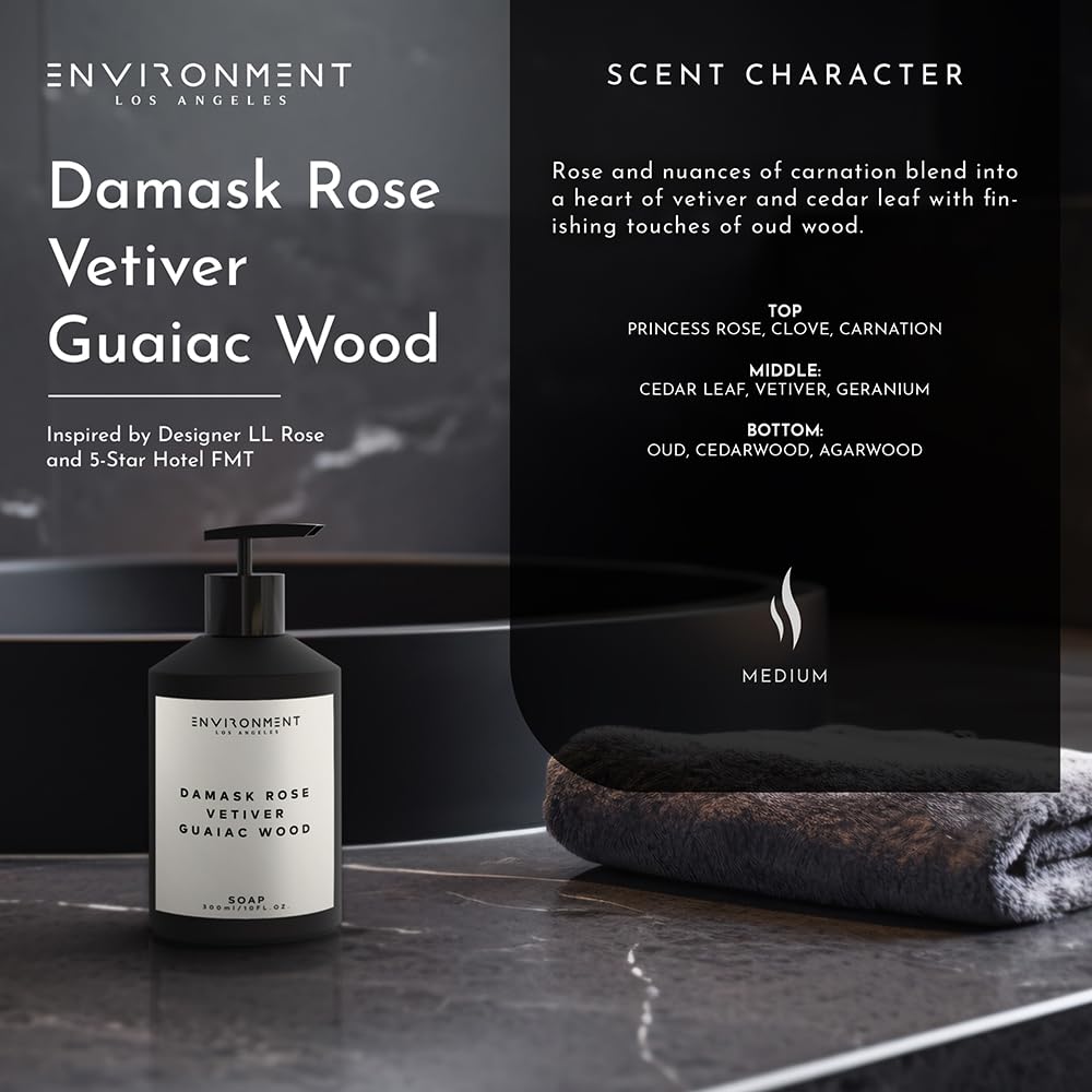 ENVIRONMENT hand soap moisturizing formula highlights hydration and softness after use