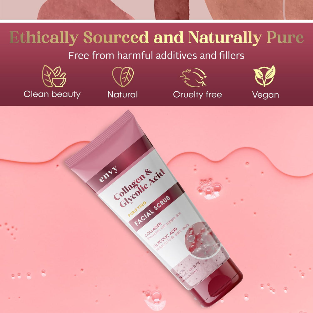 Envy dermatologist-tested badge reinforces product credibility in use.