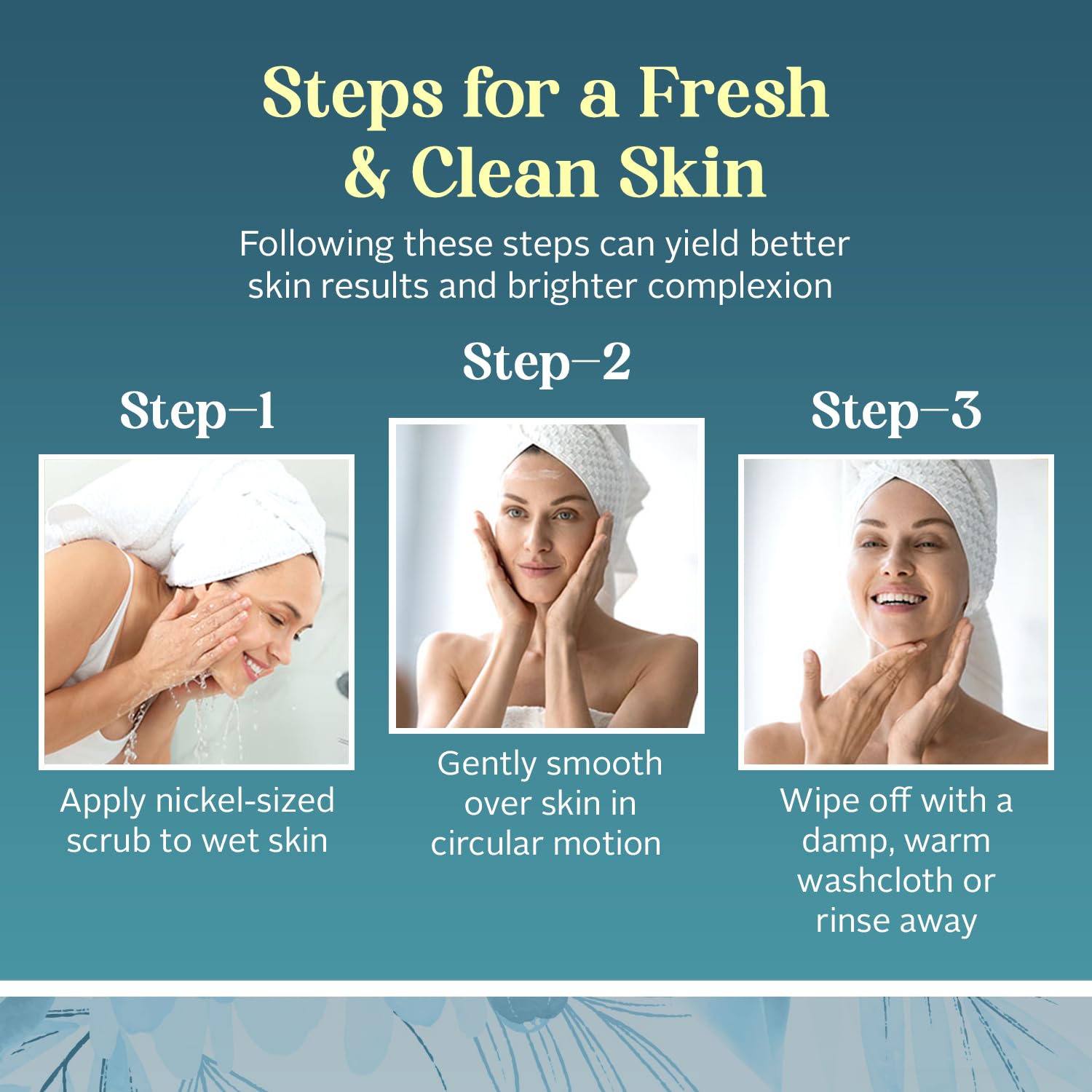 Envy face scrub integrated into a daily routine for hydrated, refined skin.