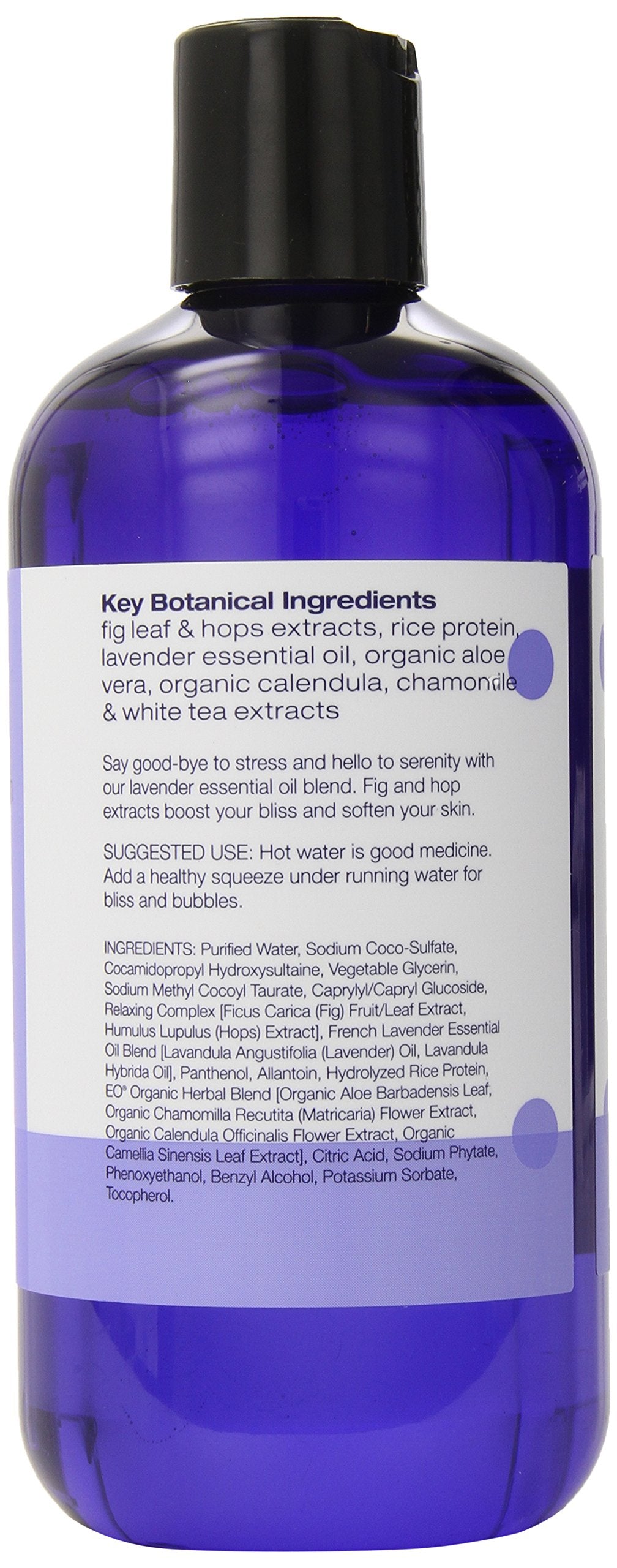 EO Bubble Bath French Lavender bubbles close-up showing soothing lather