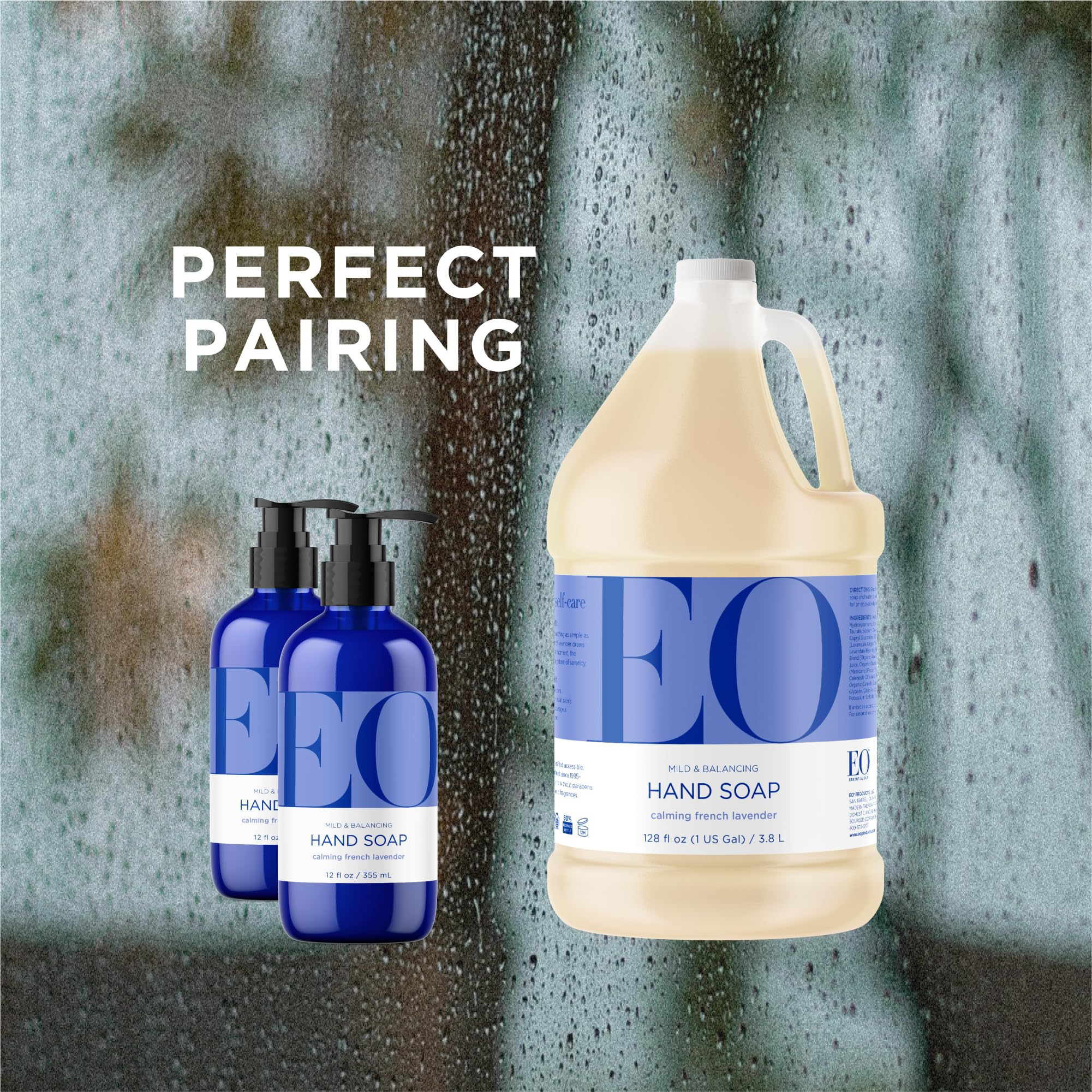 EO French Lavender bottle side view highlighting design
