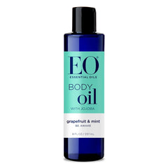 EO Grapefruit and Mint Body Oil bottle, ideal for daily hydration.