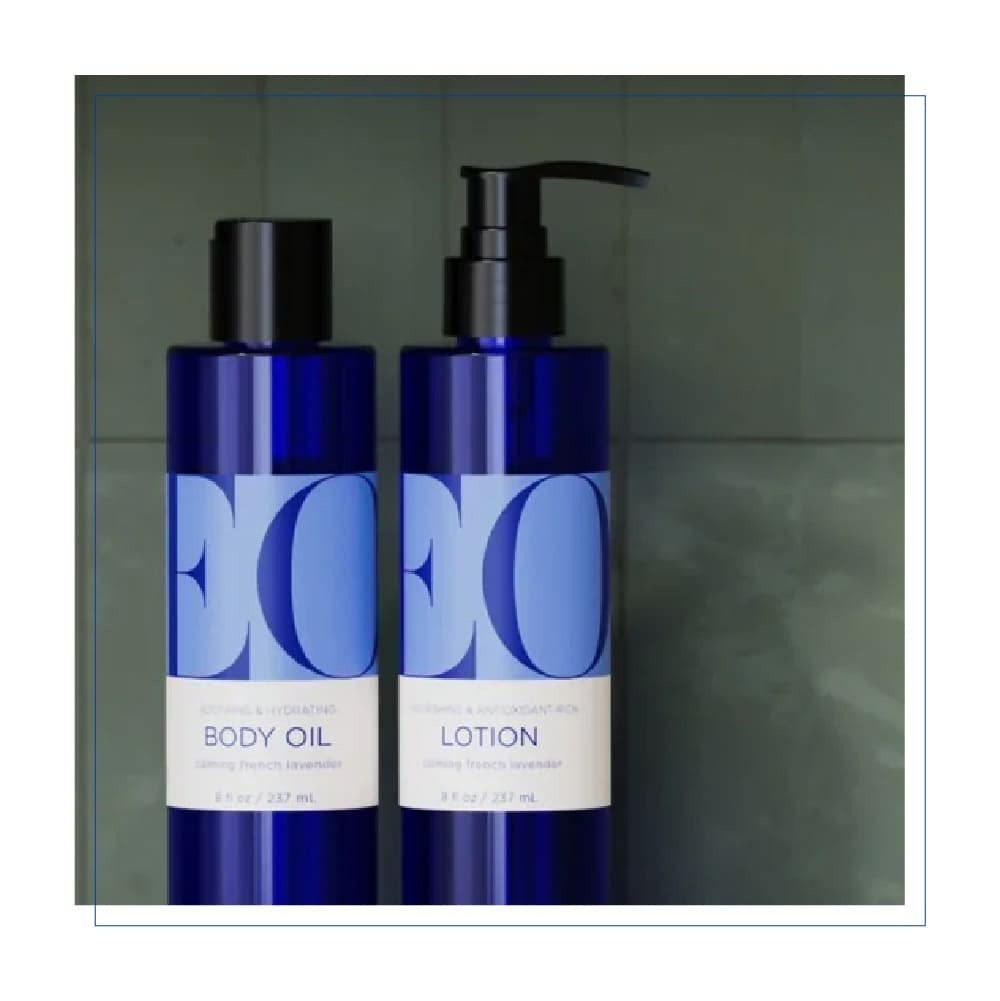 EO Hand Cream Lavender swatch reveals rich cream spreading evenly without residue.