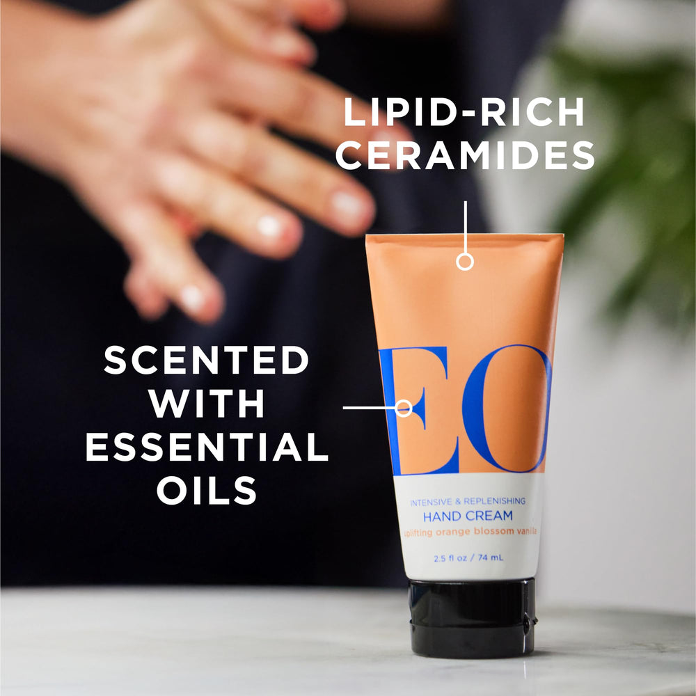 Close-up of creamy texture showing fast-absorbing formula on skin.