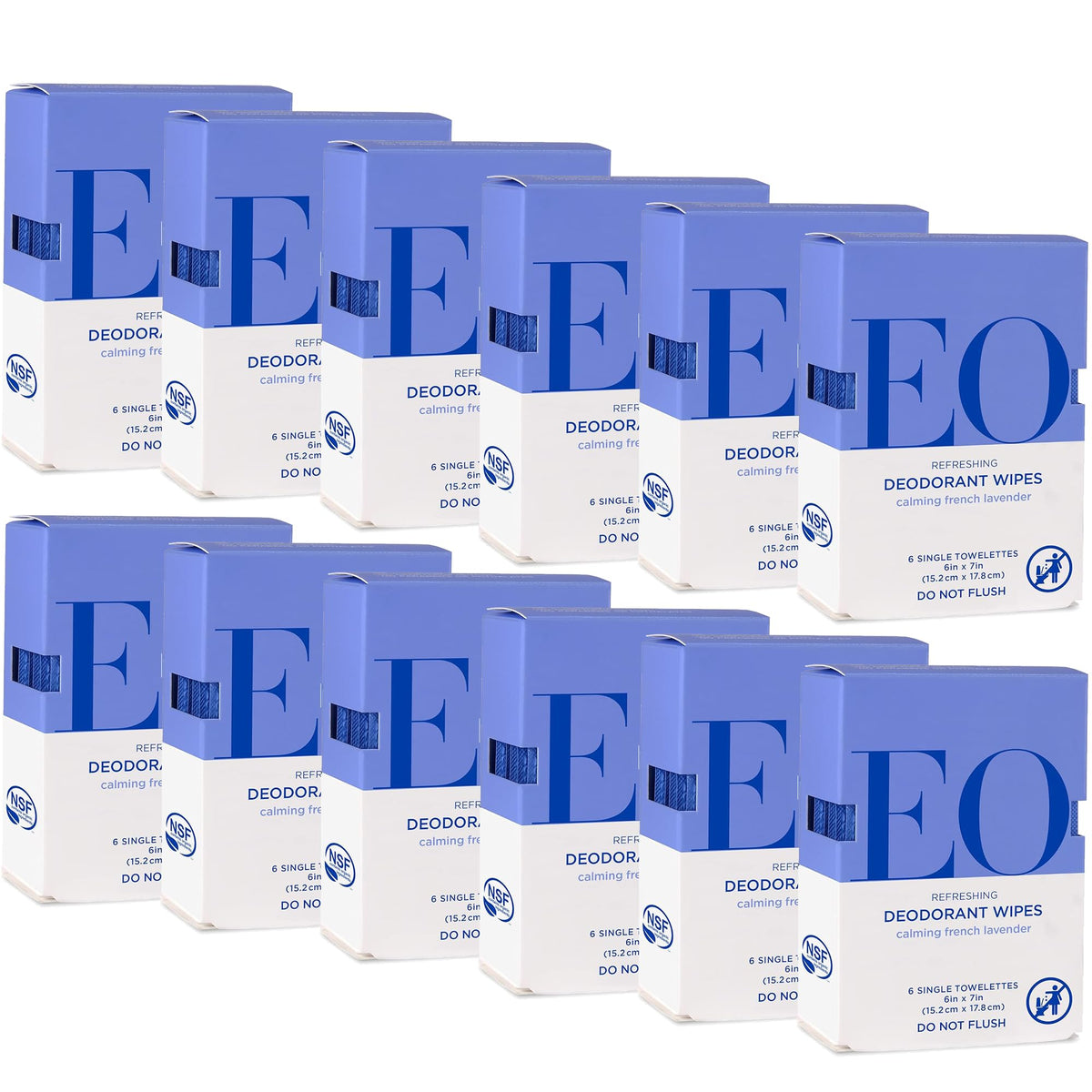 EO Natural Deodorant Wipes lavender pack for on the go freshness