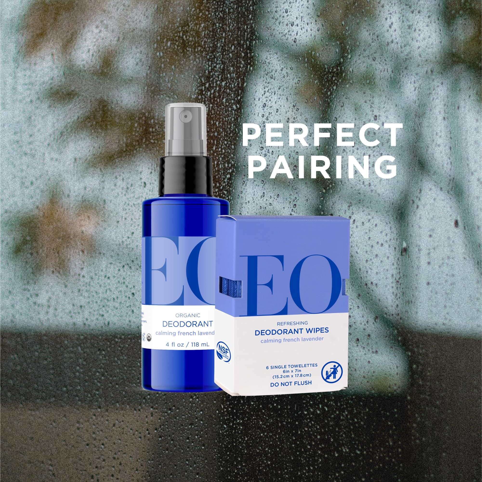EO Natural Deodorant Wipes organic ingredients for clean, soft skin