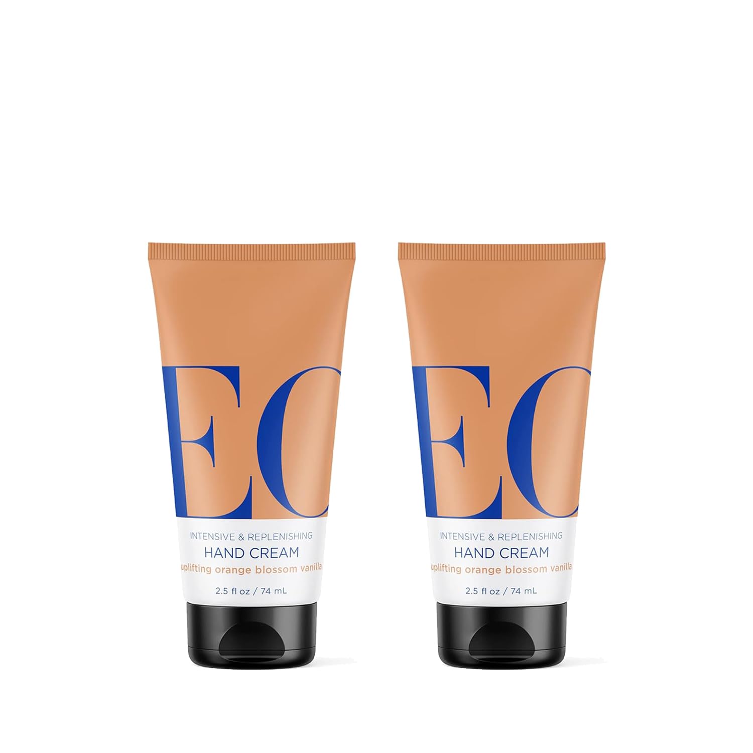 EO Hand Cream bottle with orange blossom and vanilla scent for soothing hands.