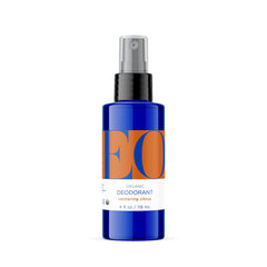 EO Organic Deodorant Spray bottle showcases a citrus scent for all-day freshness