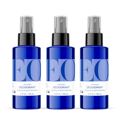 EO Organic Deodorant Spray 3-pack lavender bottles deliver everyday freshness