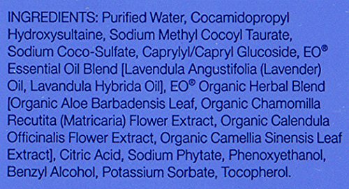 Packaging made from 100% post-consumer recycled plastic for EO hand soap.
