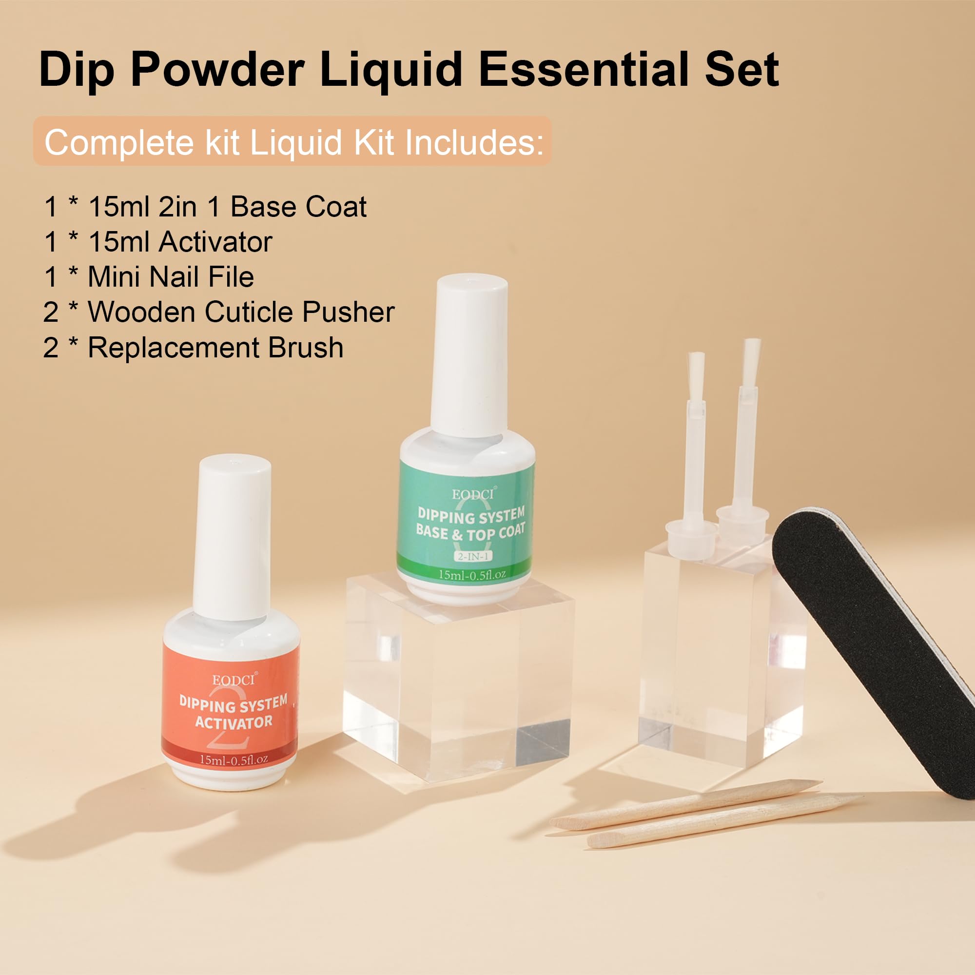 EODCI 15ml dip powder capacity for many uses