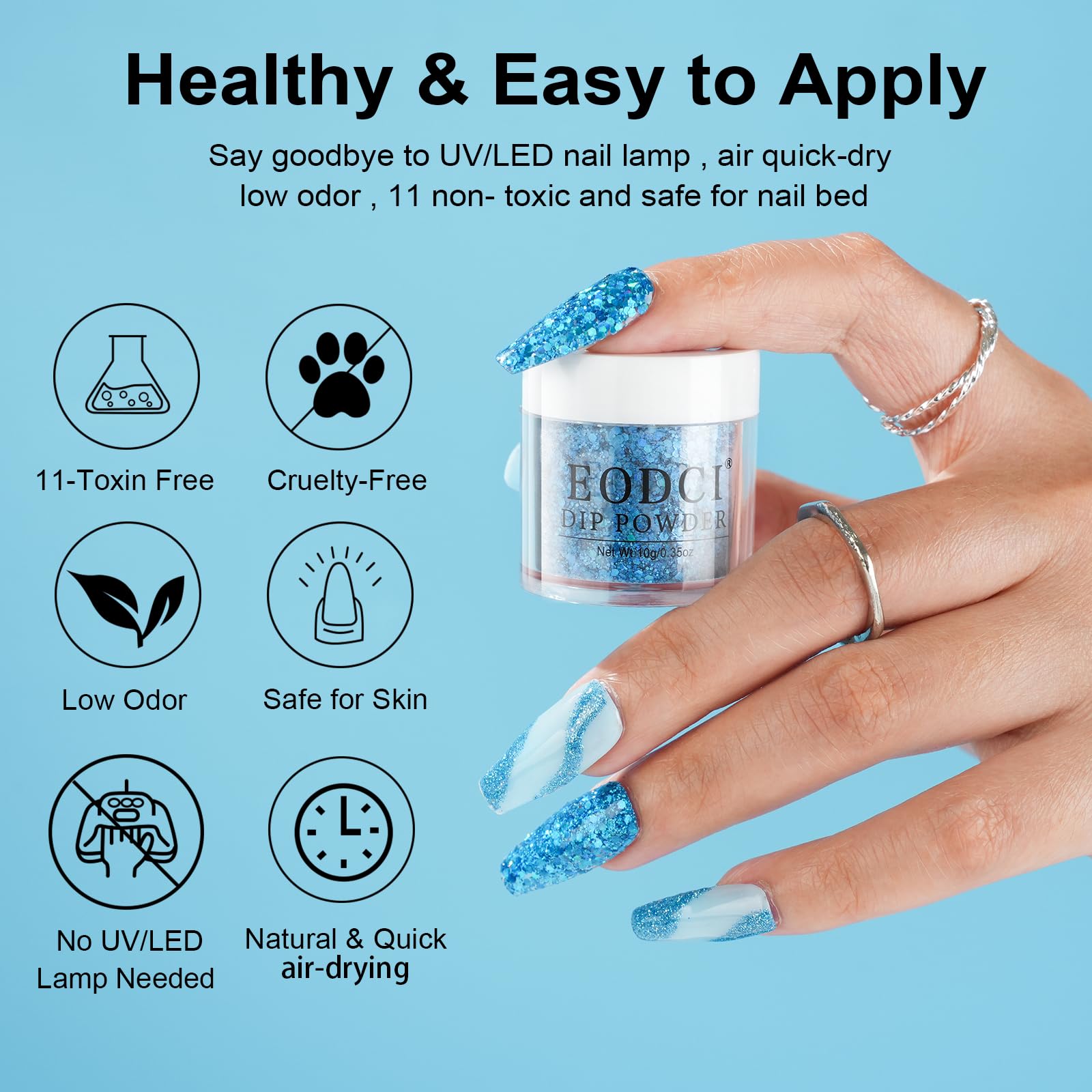 Eodci activator bottle ready for quick, even powder setting.