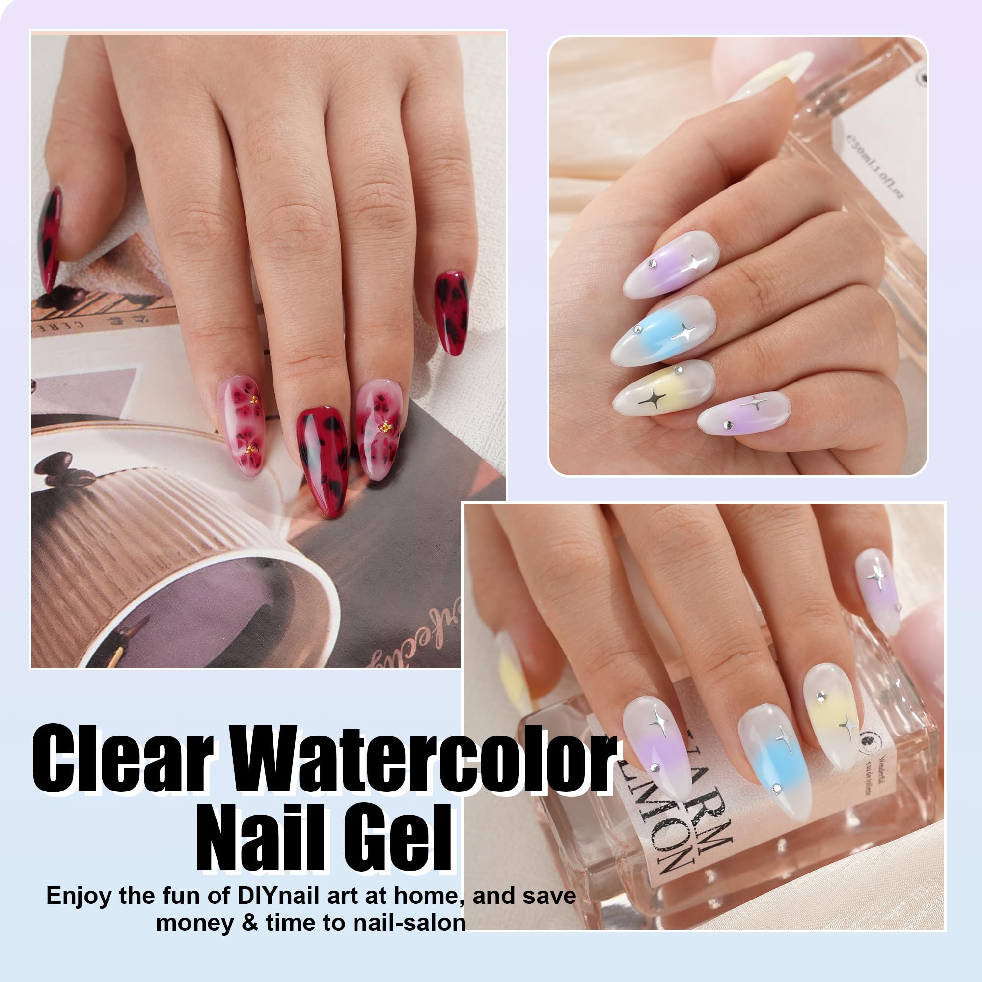 eodci Blooming Gel Clear 15ml beginner-friendly application for home or salon.
