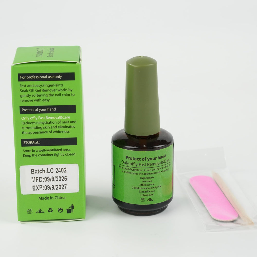 Eodci close-up hands nails focuses on smooth finish after removal.