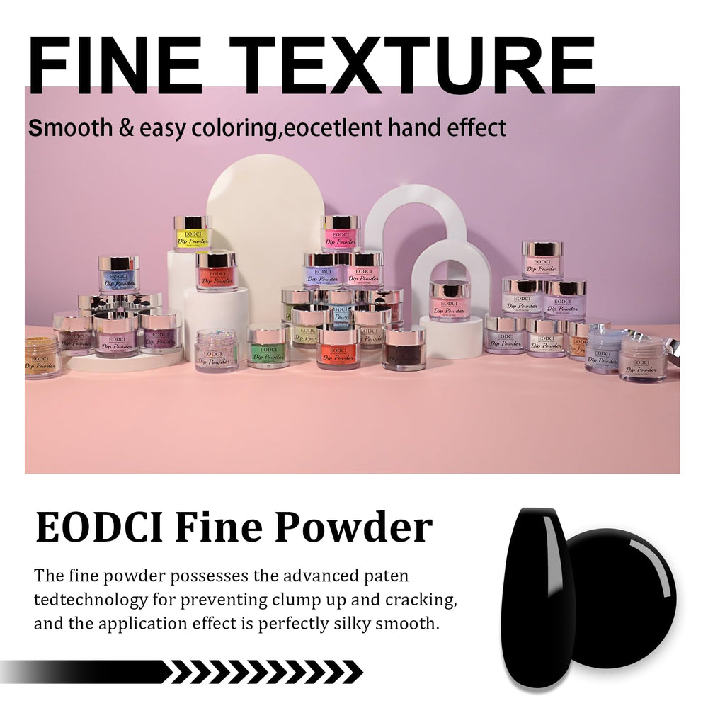 EODCI dip powder application demo with two dips for smooth coverage.