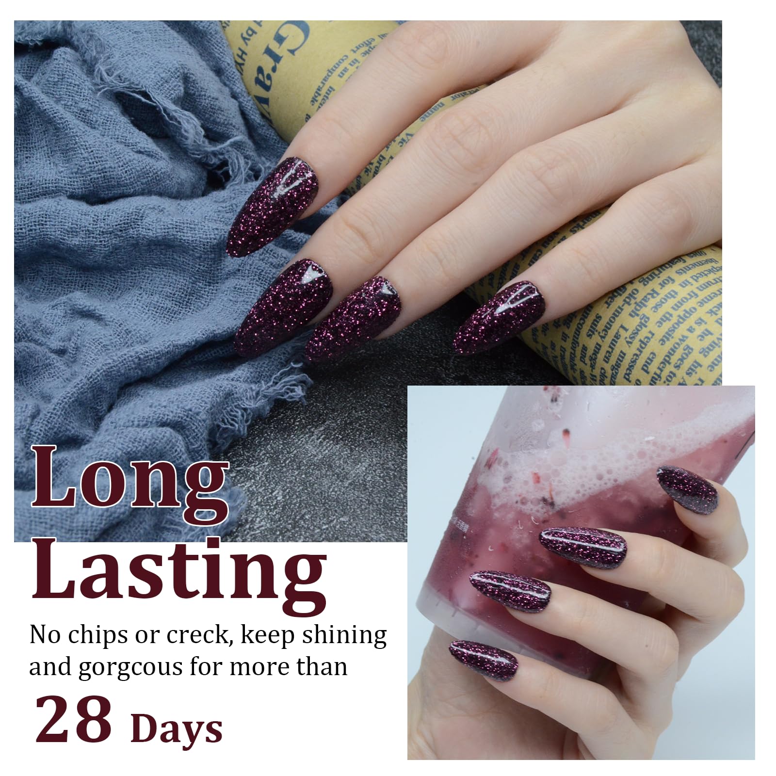 eodci dip powder used without a nail lamp for quick drying.