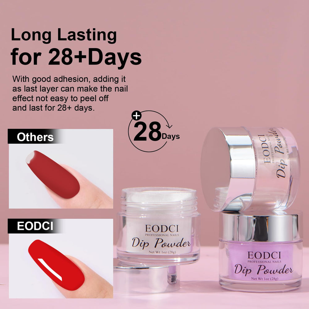EODCI Peachy Nude Shimmer packaging and 1 oz jar ready for use.