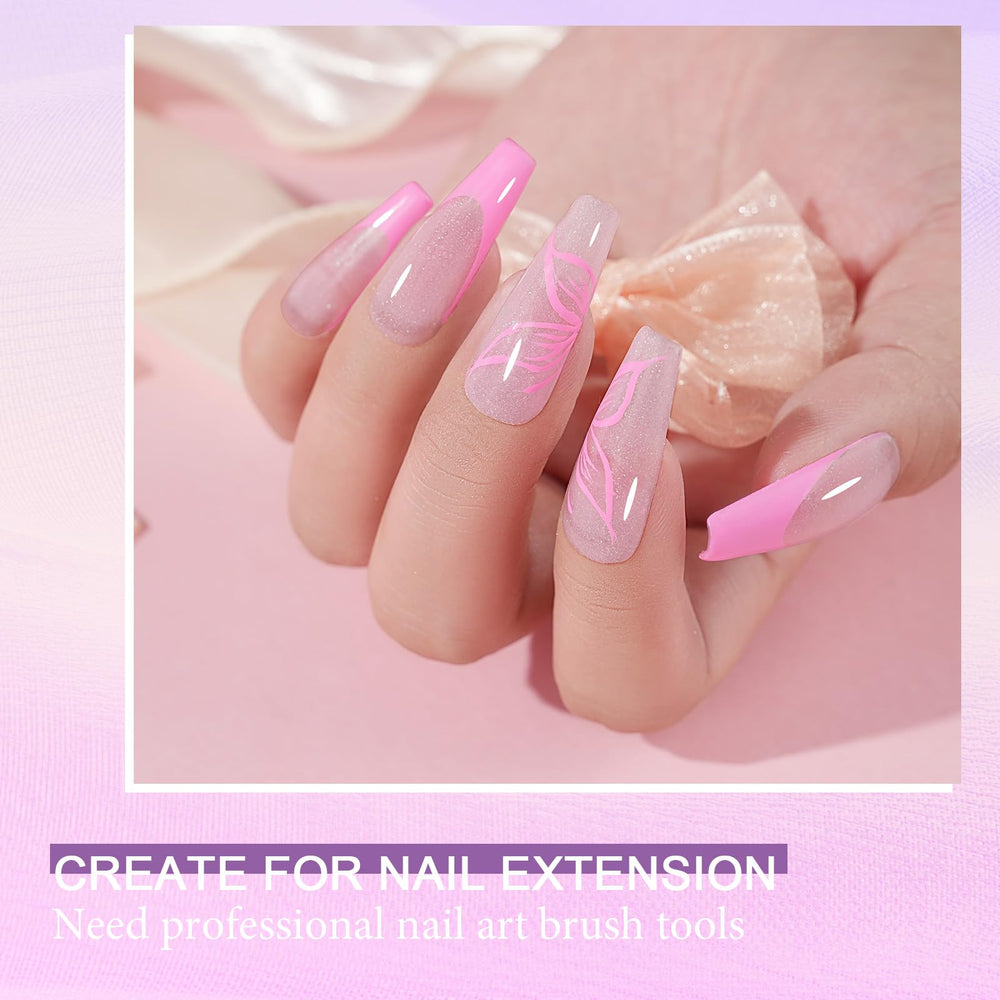 EODCI Glitter Pink Acrylic Powder gift box supports gift-ready presentation.