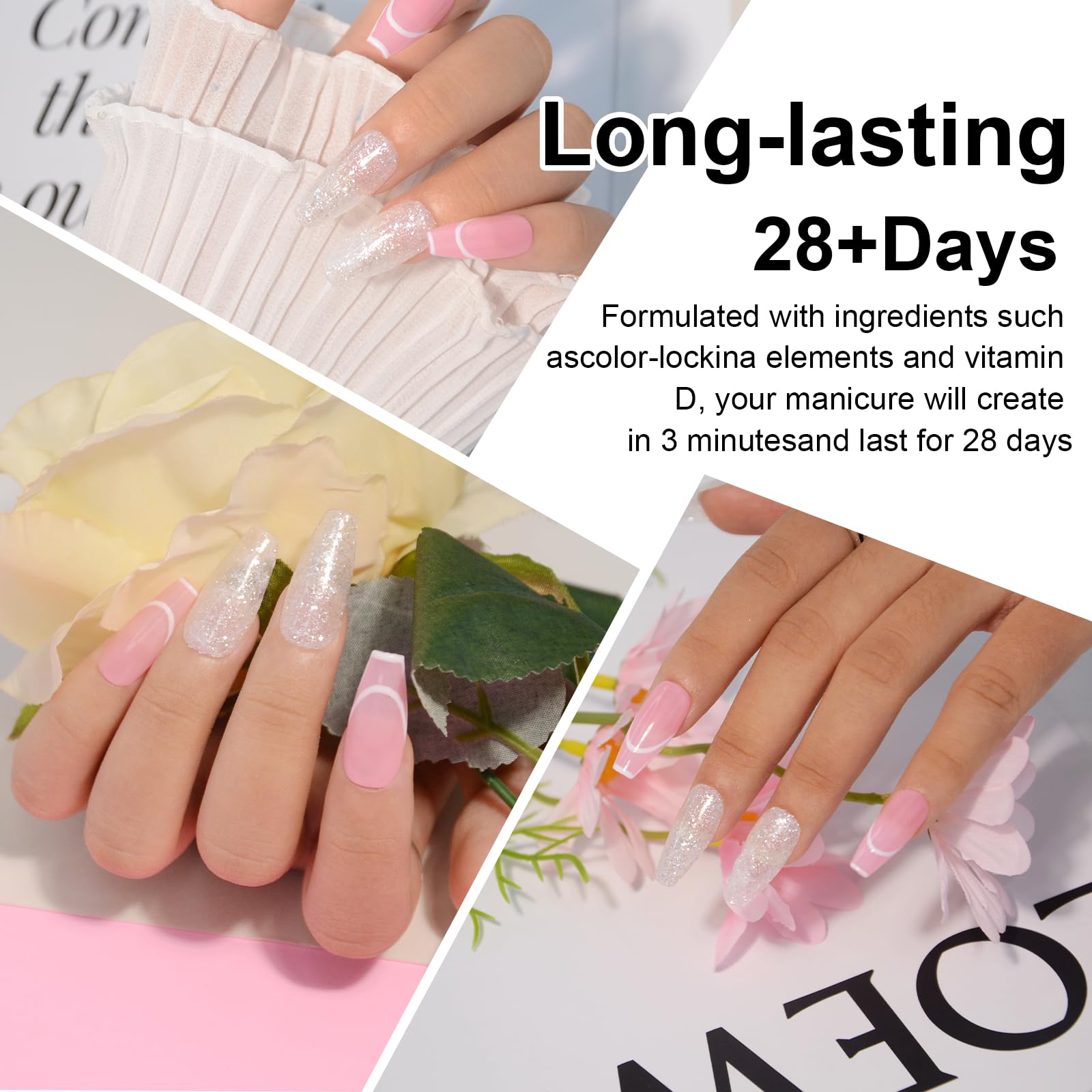 Long-lasting EODCI dip nails resist chipping