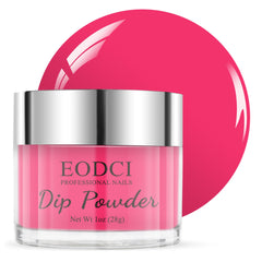 eodci hot pink dip powder jar for vibrant at-home manicure