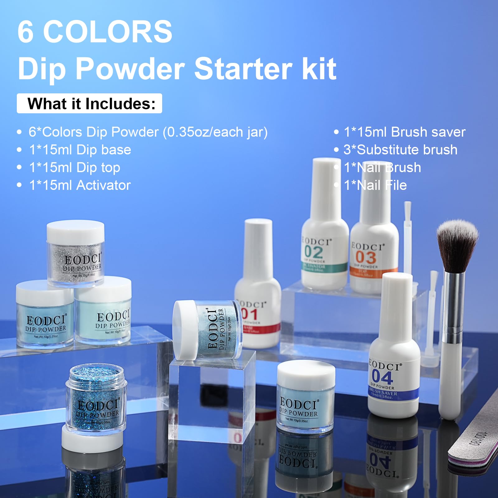 Eodci kit packaging opened showing the complete manicure set.