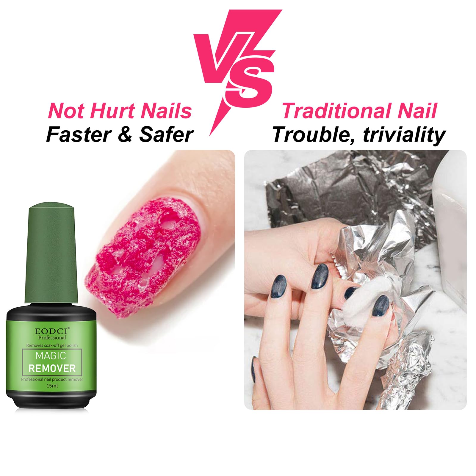 eodci Magic Gel Nail Polish Remover box and bottle for home use