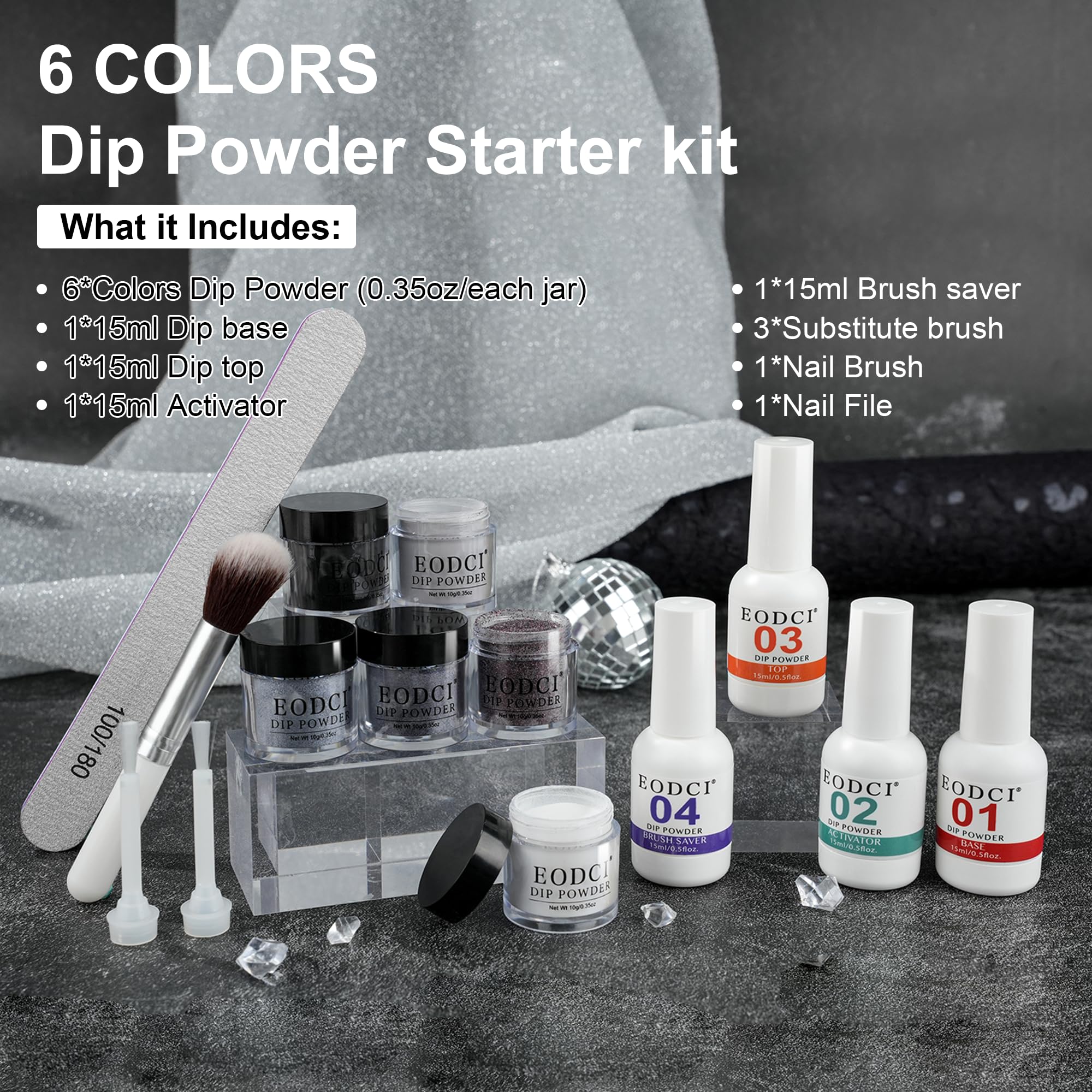 Eodci nail brush and file for precise prep and shaping.