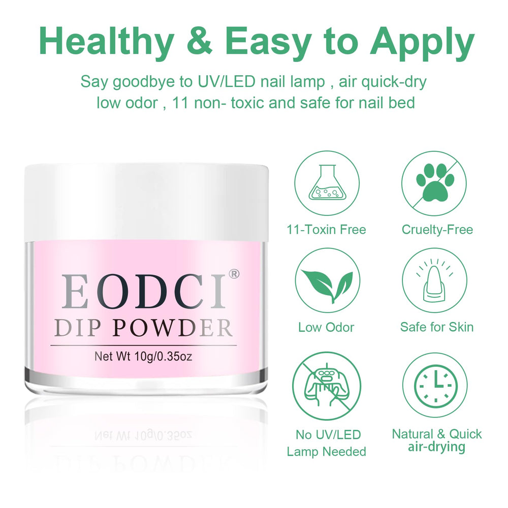 Eodci nail brush helps precise powder application for flawless results.