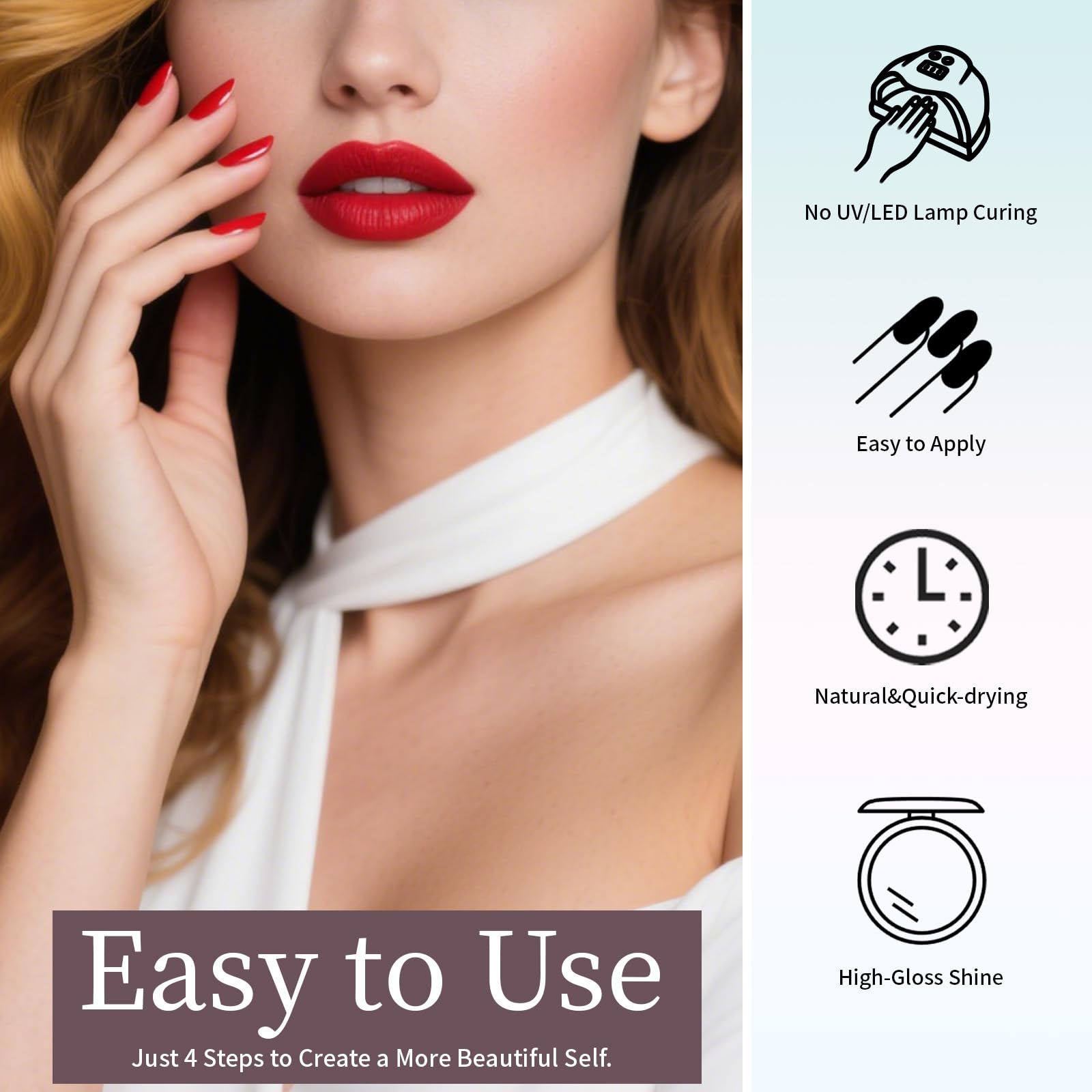 eodci nail dip powder set nails-on-hand showcasing long-lasting shine potential