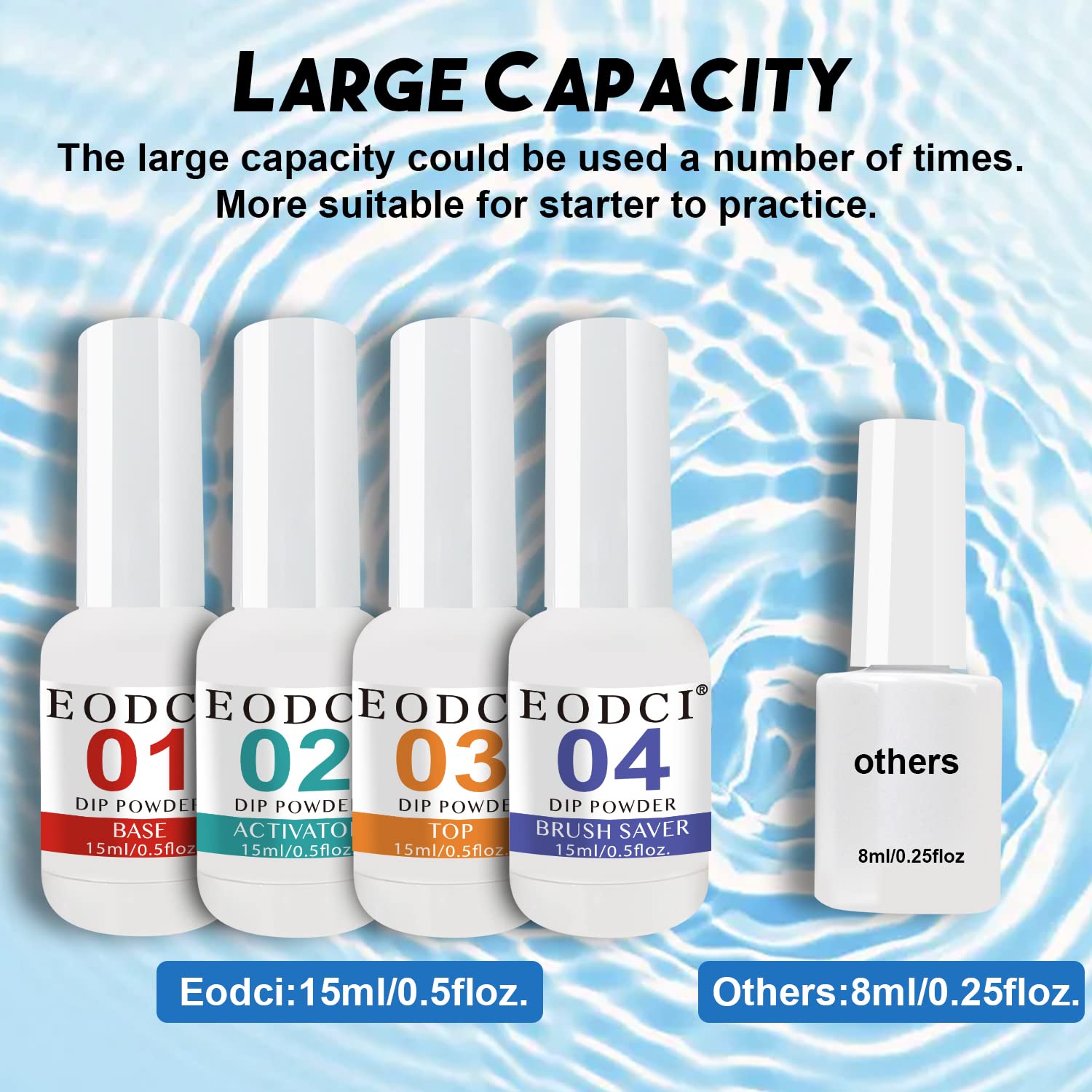 Eodci nail file supports shaping nails before dipping for a clean finish.