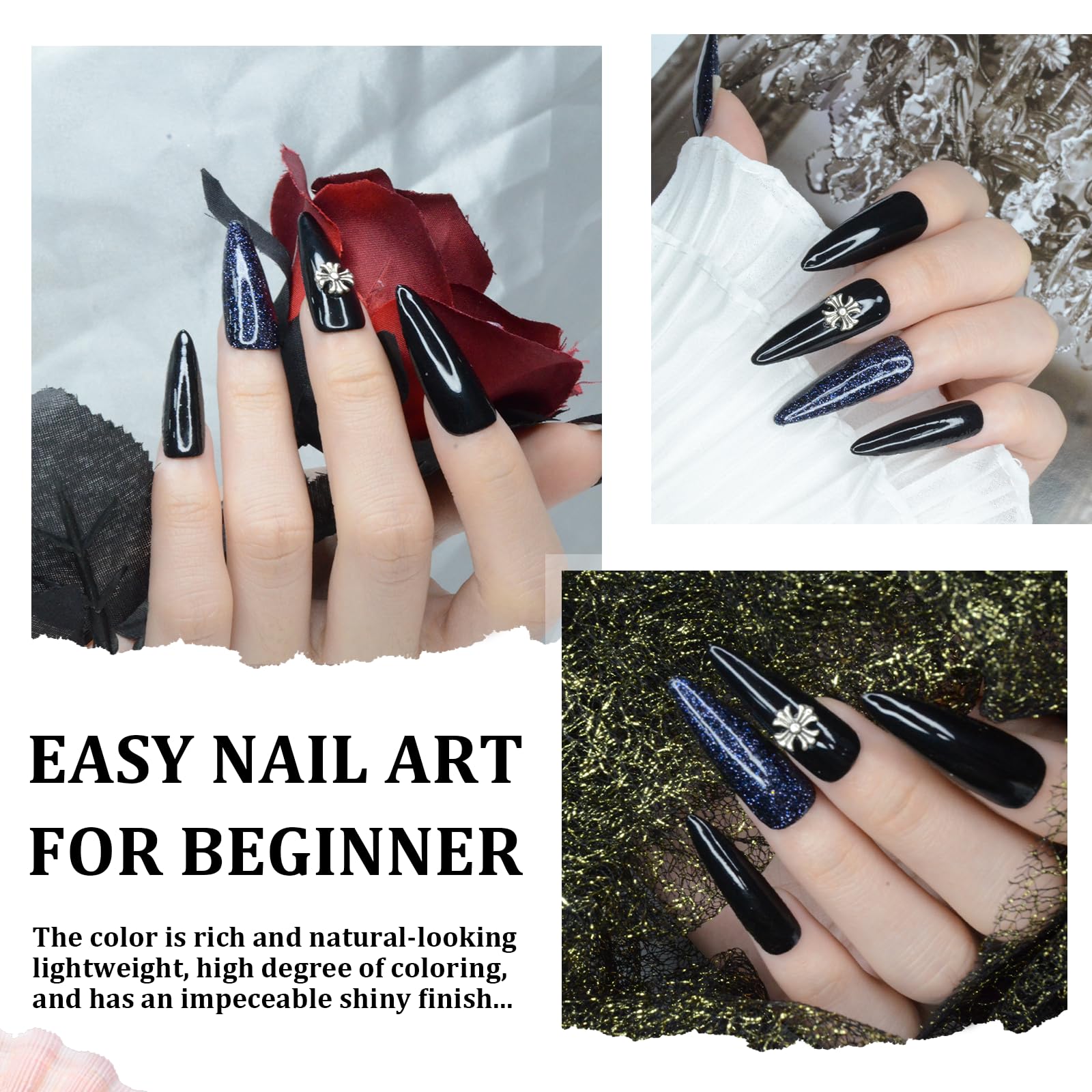 Nails air-drying without a lamp using EODCI dip powder.