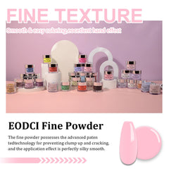 EODCI pink dip powder setup with bowl for even coating