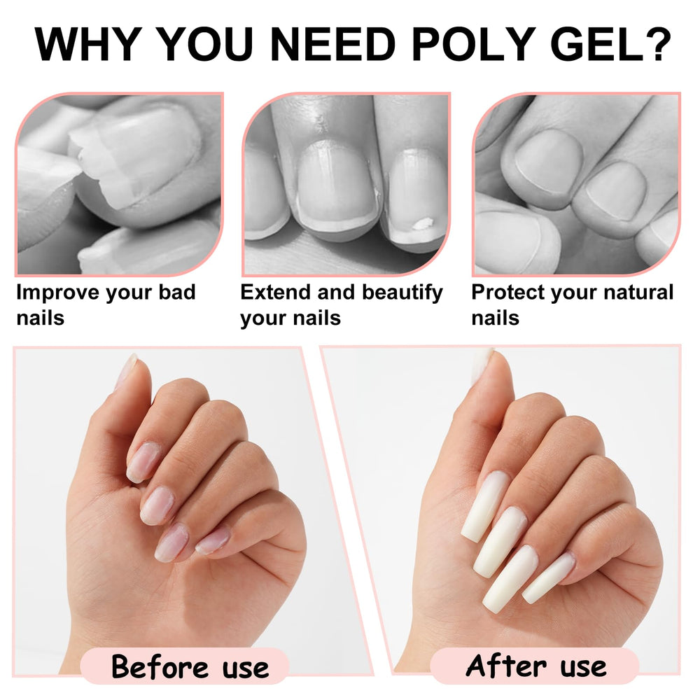 eodci poly gel manicure durable up to 28 days