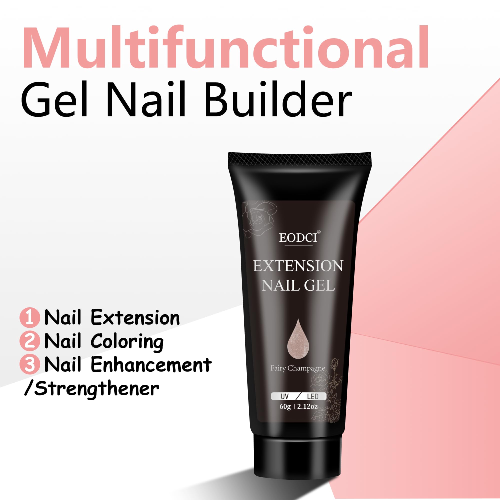 eodci Poly gel builder applying on nails for extensions