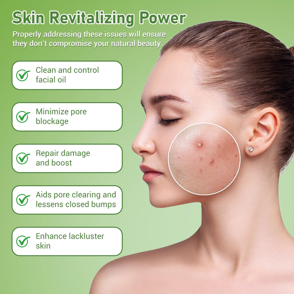 Closeup of Eofot cream on blemishes suggesting calmer look.