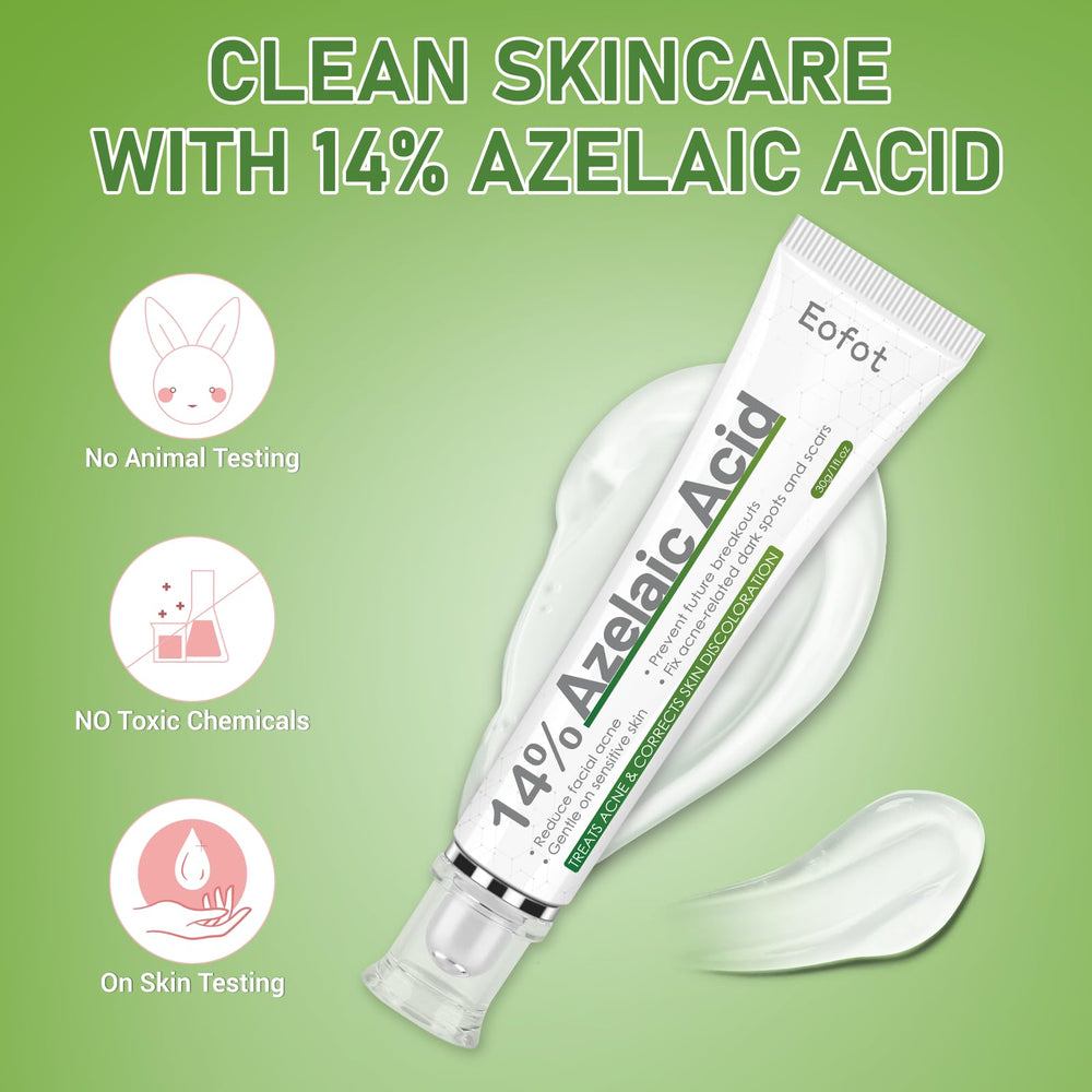 Daily-use routine image with Eofot cream for blemish-prone skin.