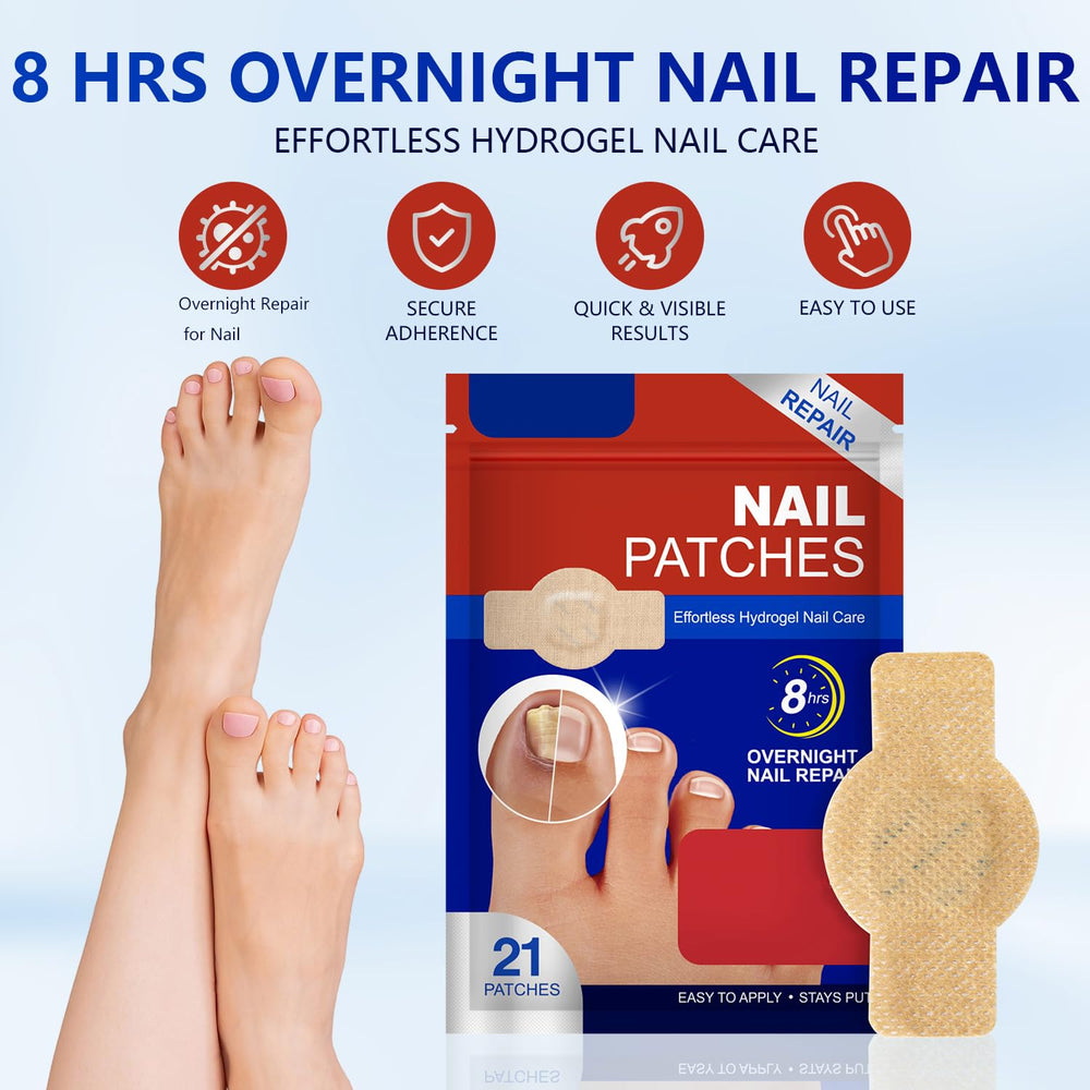 Nighttime wear EOIRULA patch staying on toe during sleep