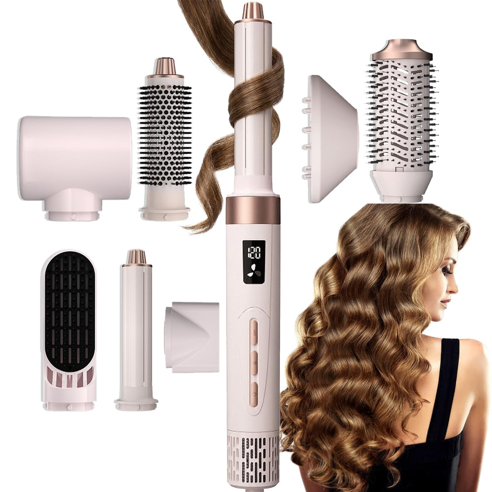 EONFAVE 8-in-1 hair styler front view with versatile attachments for effortless daily styling.