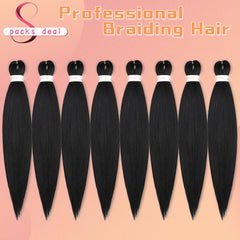 EOOCET hair being set in hot water to lock styles and extend wear