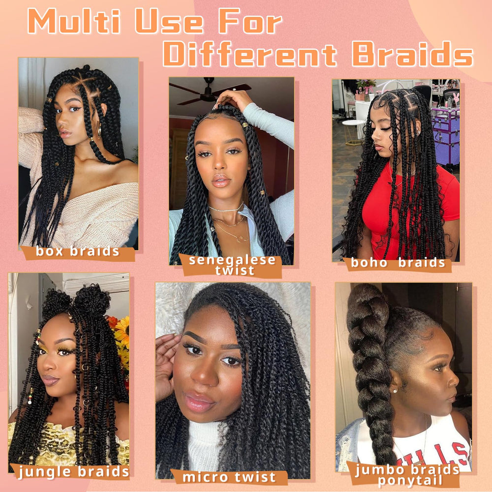 EOOCET pre-stretched hair ready to braid for faster styling