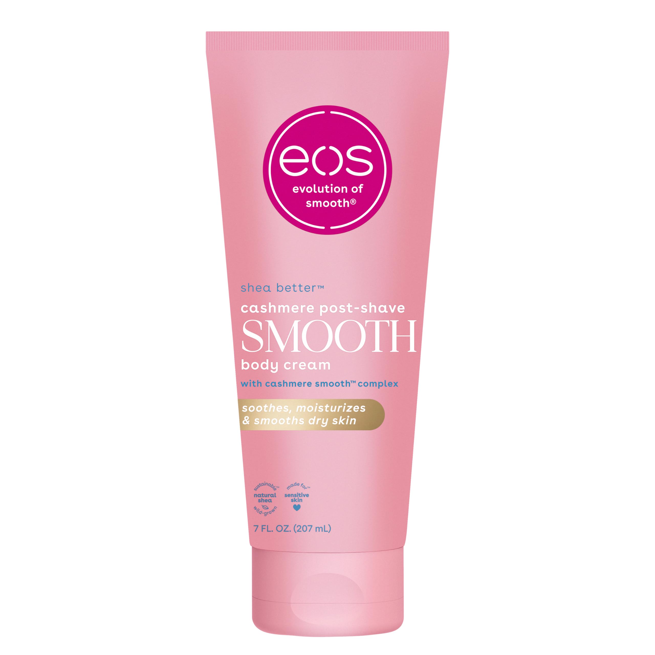 EOS Cashmere Skin Collection cream jar close-up showing rich hydration.